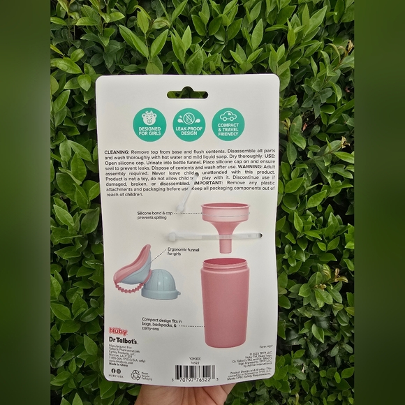 Nuby Pink Girl's Travel Urinal - Picture 3 of 8